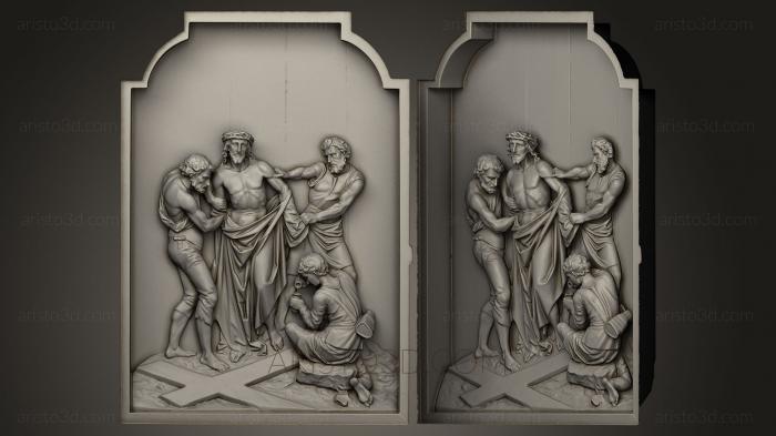 High reliefs and bas-reliefs, historical and religious (GRLFH_0163) 3D model for CNC machine